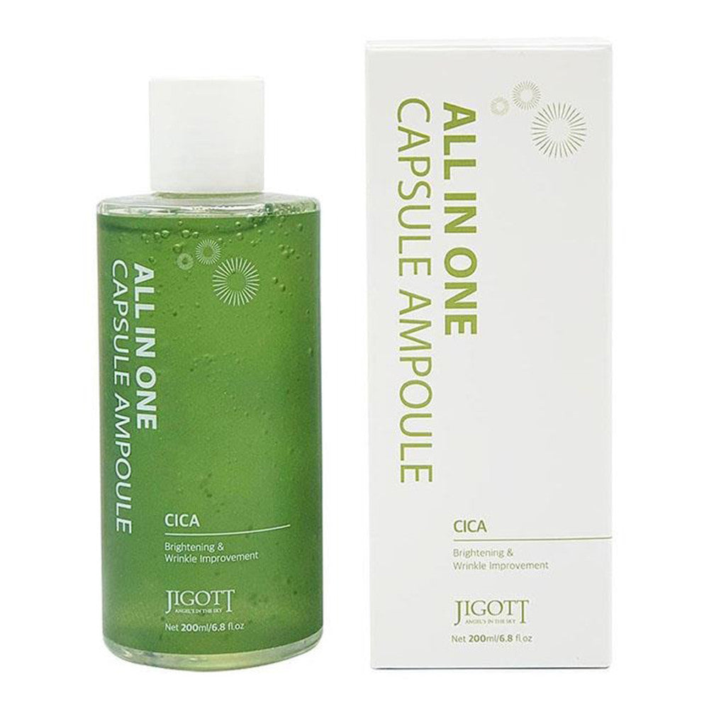 Jigott All in one Cica Capsule Ampoule Brighting and Wrinkle Skin 6.8Oz (200ml)